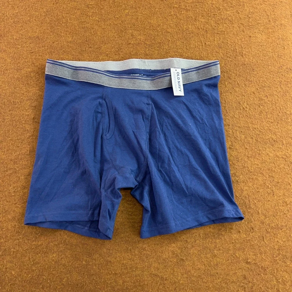 Old Navy Mens Large Multicolor 5 Pack Stretch Cotton Boxer Briefs NWT